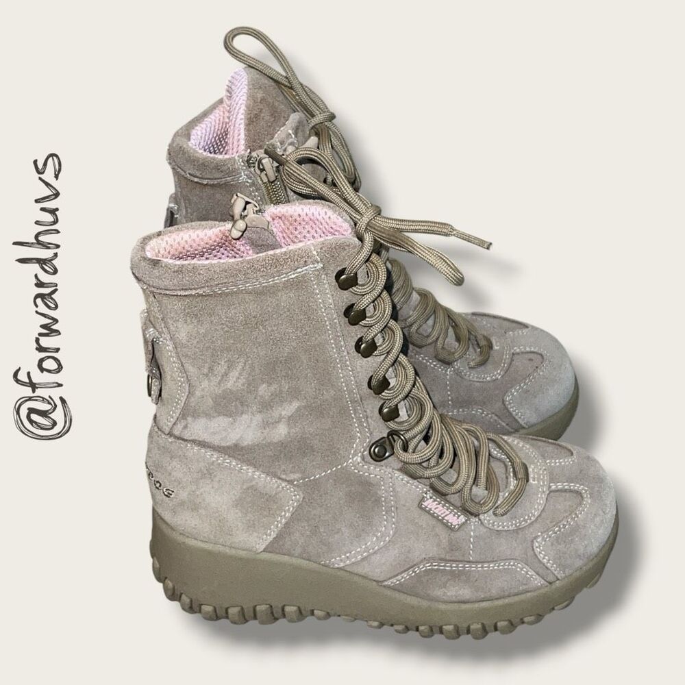 Rocket Dog Suede Platform Combat Boots – Size 6 - Picture 9 of 11